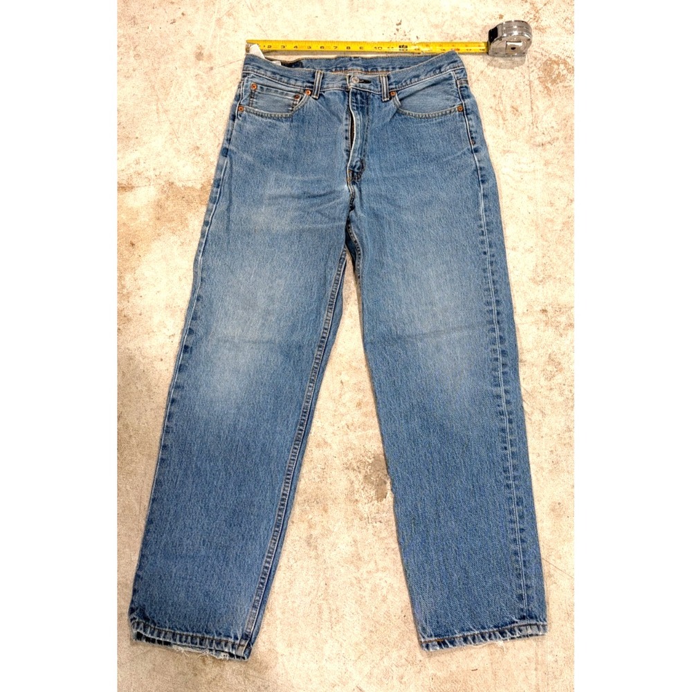 Levi's 550 Relaxed Fit Jeans Men's W34 L32 Light Wash Blue Straight Leg Denim